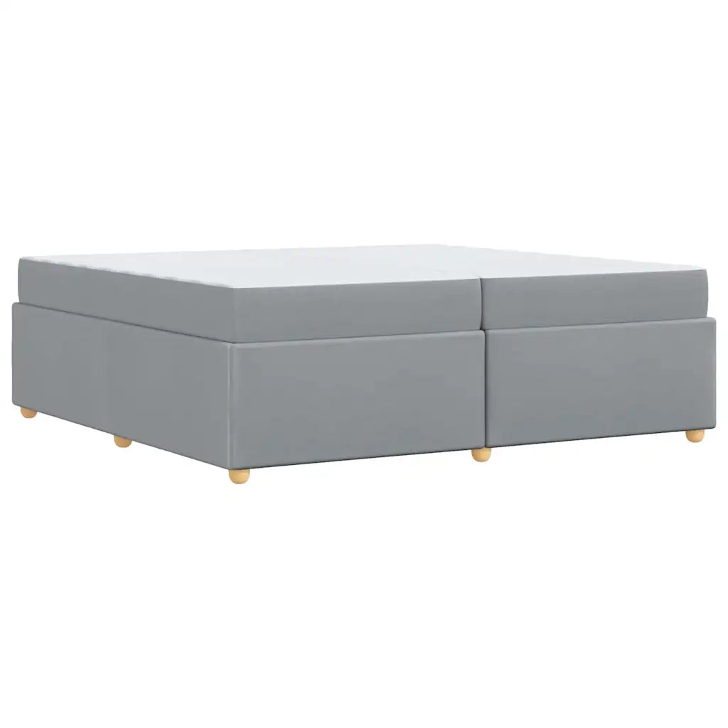 Struttura del letto Grigio chiaro 200 x 200 cm Tessuto