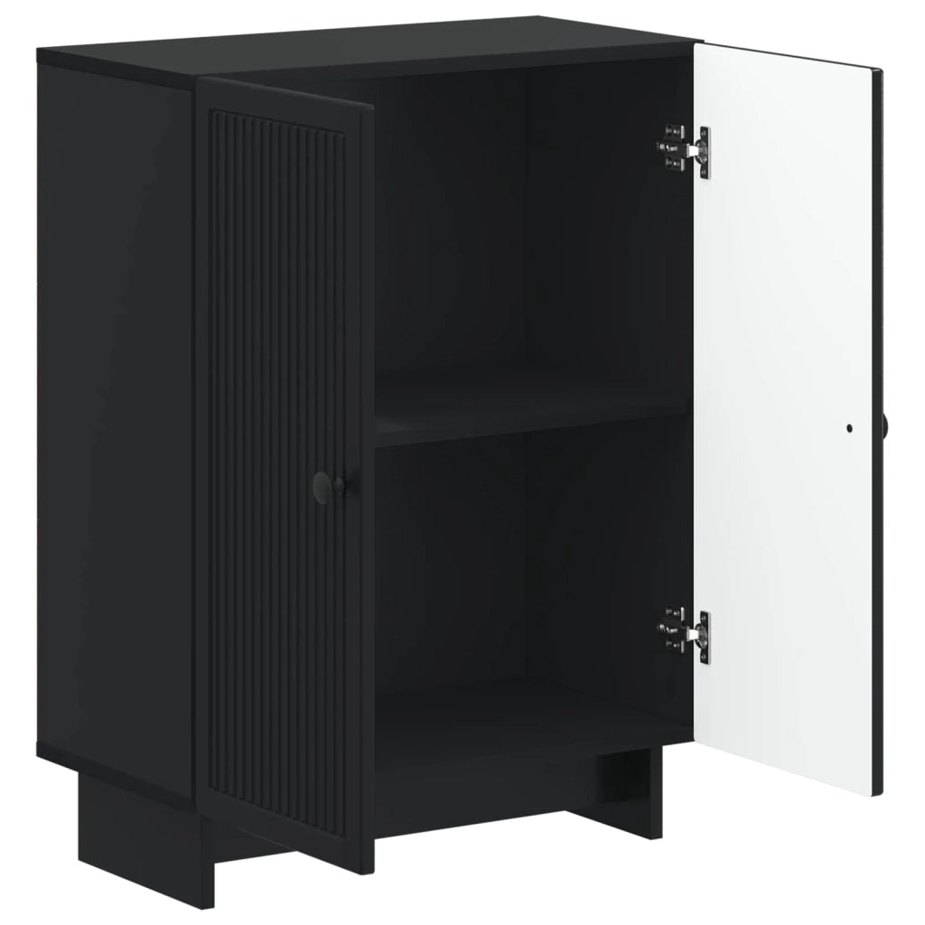 Mobiletto da Bagno EDE Nero 59,5 x 31 x 80 cm 895956