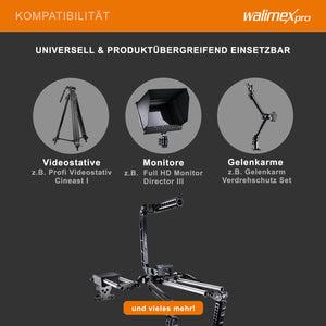 Camera rig modulare Mutabilis per setup fotografia professionale - in alluminio aeronautico - incl. spallacci, maniglia superiore, base e accessori - cage per corpo macchina