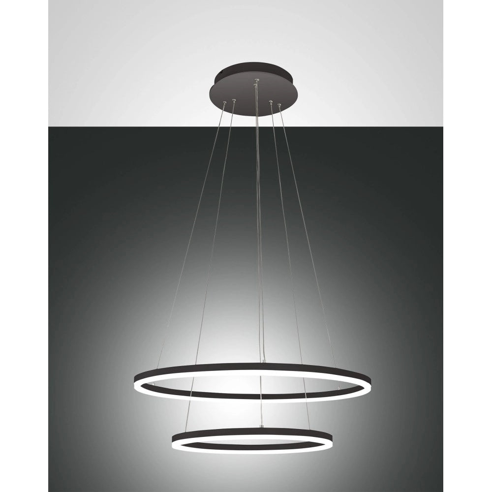 Lampadario a sospensione GIOTTO a led 52W nero 3508-45-101 Fabas Luce