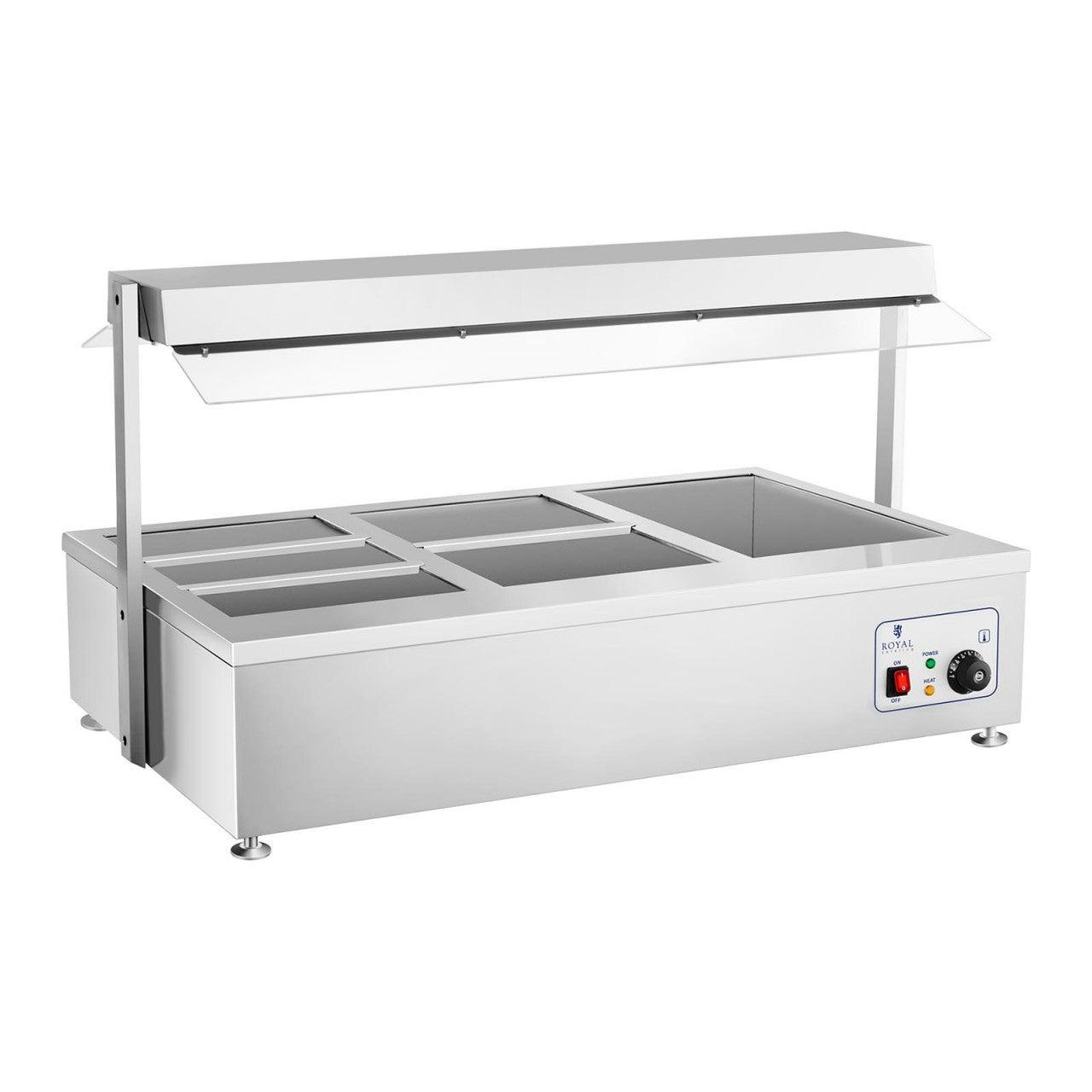 Bagnomaria 1700 watt - 6 bacinelle GN - con vano carne 14_0000561