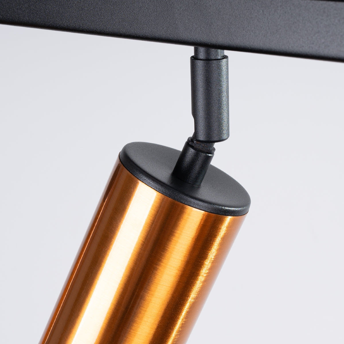 Lampada moderna in acciaio tubolare WINX Bittersweet Shimmer a 6 luci, colore nero rame