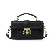 Borsa a mano/portafoglio da donna in vera pelle nera