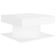 Tavolino da Salotto-Tavolino da soggiorno Bianco 57x57x30 cm in Legno Multistrato