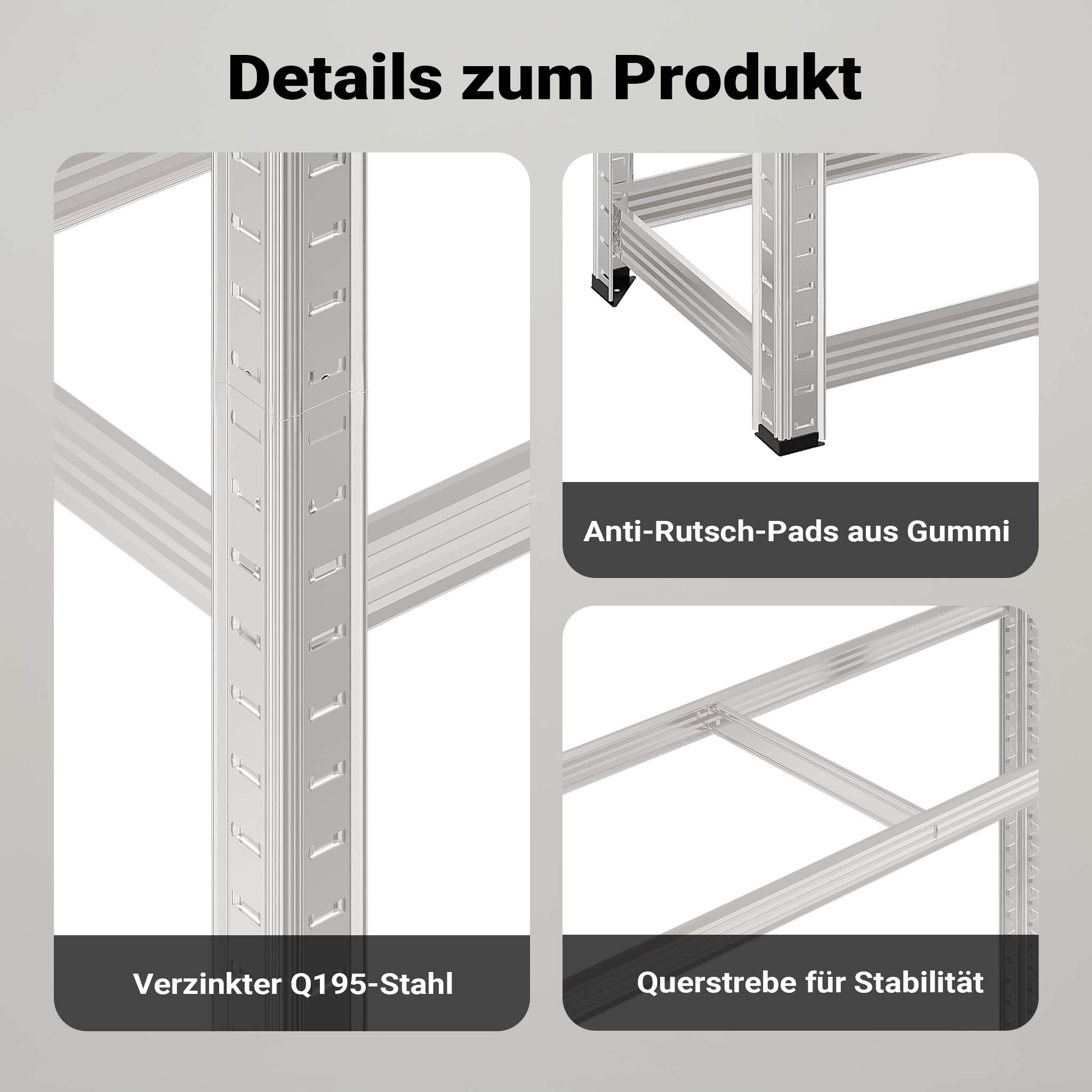 Scaffale portagomme fino a 795 kg 180x120x40cm per 8 pneumatici Per officina gommista