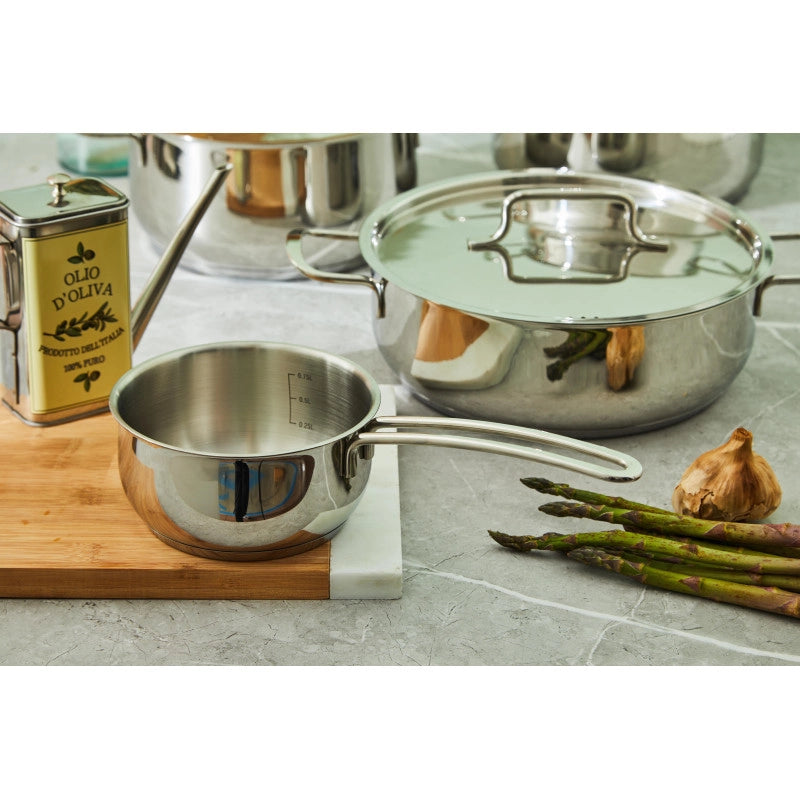 Set di 2 Batteria 9pz Steel Master In Acciaio 18/10