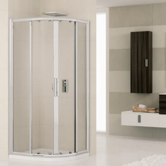 Box doccia novellini lunes r80l3 d semic.bianco + cr.piumato cm.8