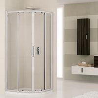 Box doccia novellini lunes r80l3 d semic.bianco + cr.piumato cm.8