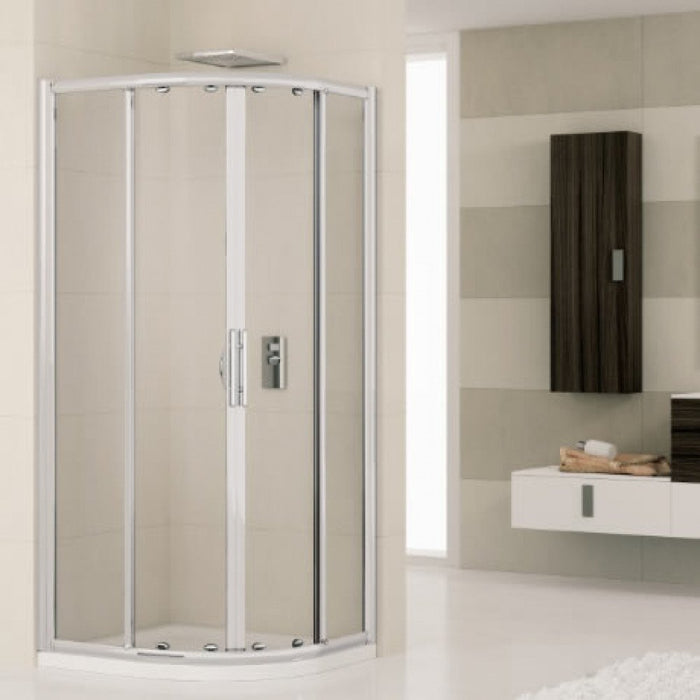 Box doccia novellini lunes r80l3 d semic.bianco + cr.piumato cm.8