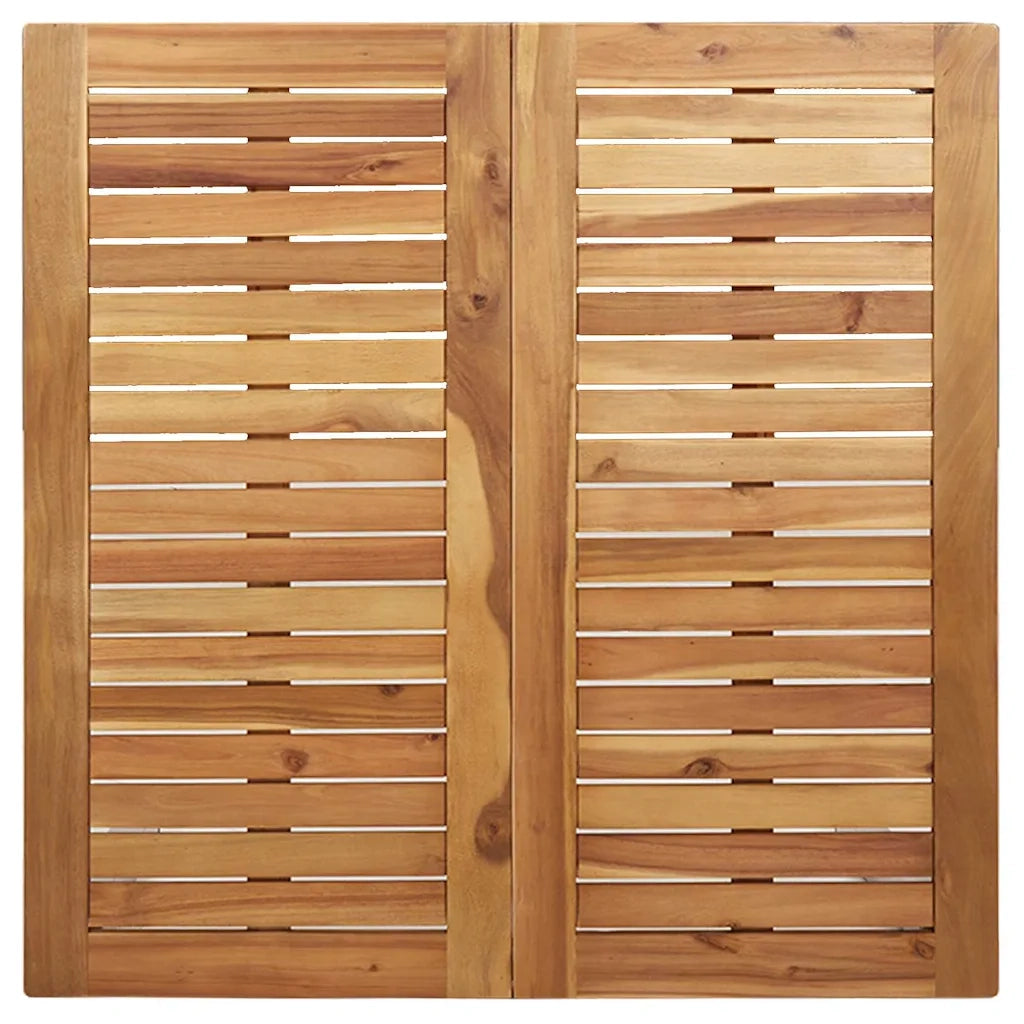 Tavolino da Giardino | Tavolo da Pranzo Marrone 90 x 90 x 75 cm Legno di Acacia Massello
