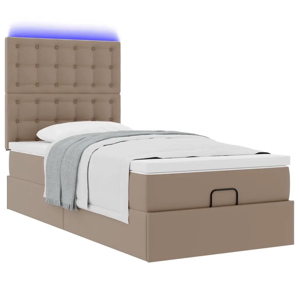 Struttura Letto Pouf con Materasso 80x200 cm Similpelle 3313824