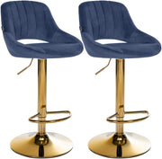 Set di 2 sgabelli da bar Milet velluto G 1
