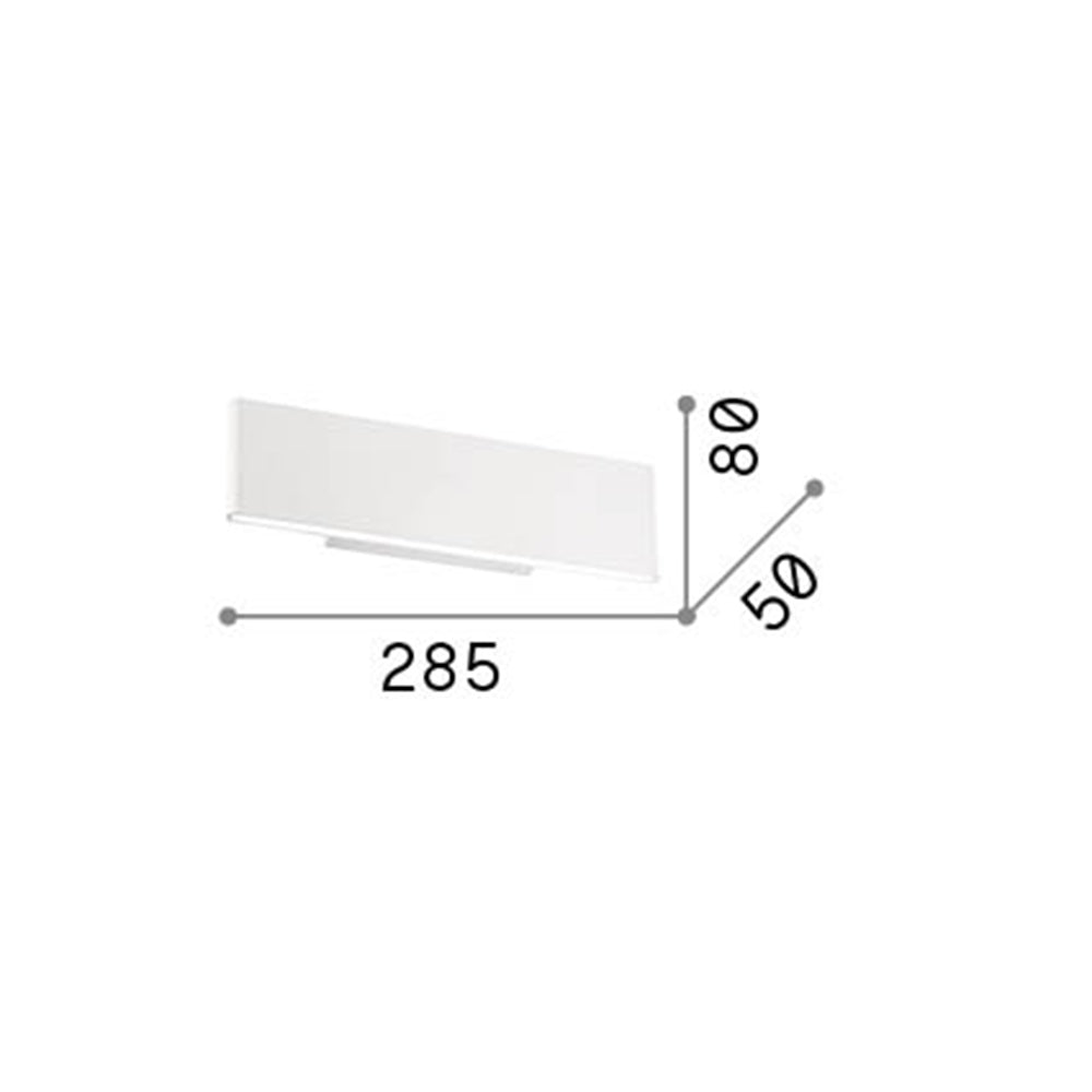 Applique Industrial-Minimal Desk Metallo Bianco Led 12,5W 3000K