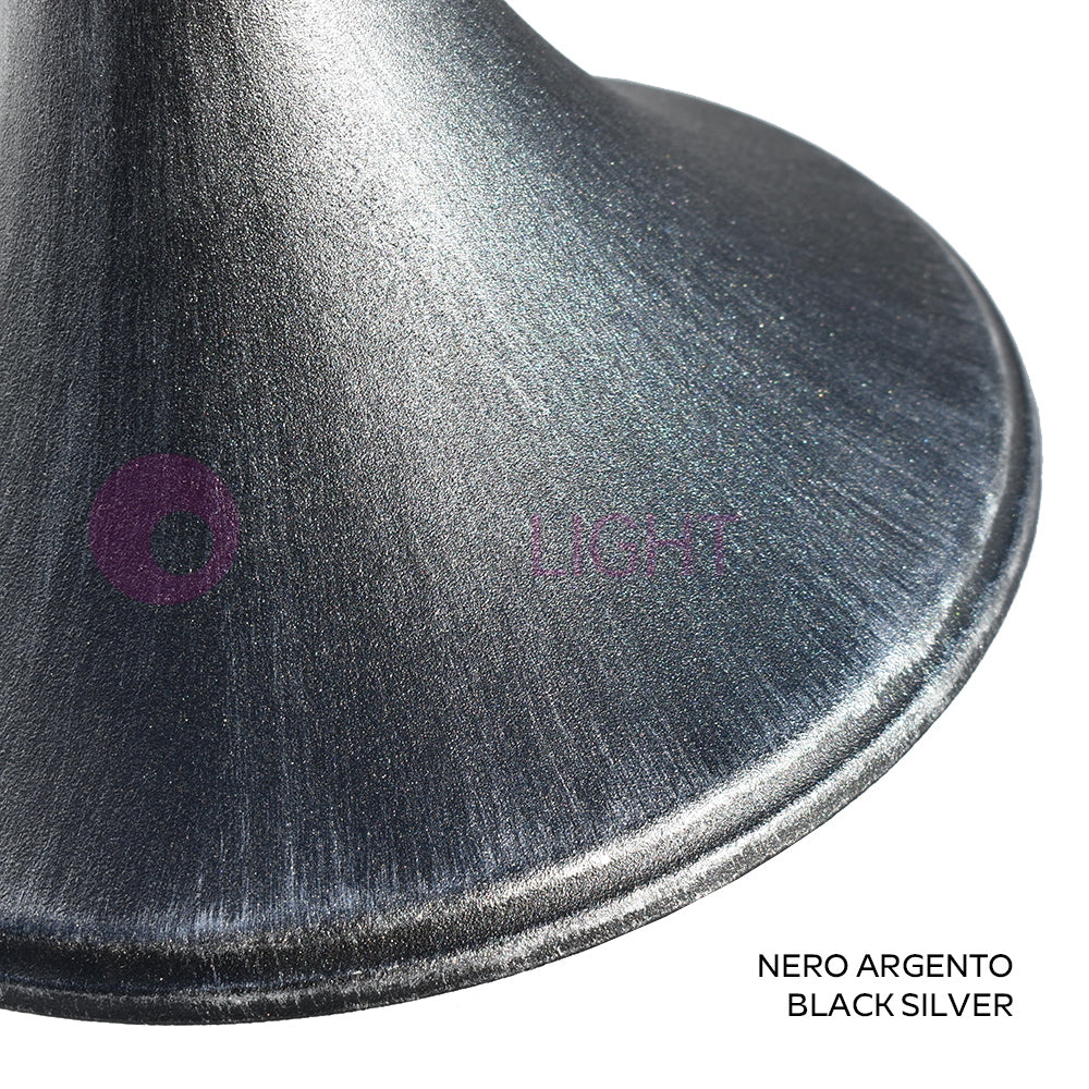 DIONE NERO  Lanterna a Parete in Alluminio Lampada per Esterno Classica COLORE STRUTTURA: NERO-ARGENTO