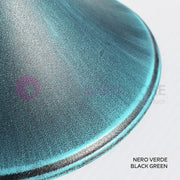DIONE NERO  Lanterna a Parete in Alluminio Lampada per Esterno Classica COLORE STRUTTURA: NERO-VERDE