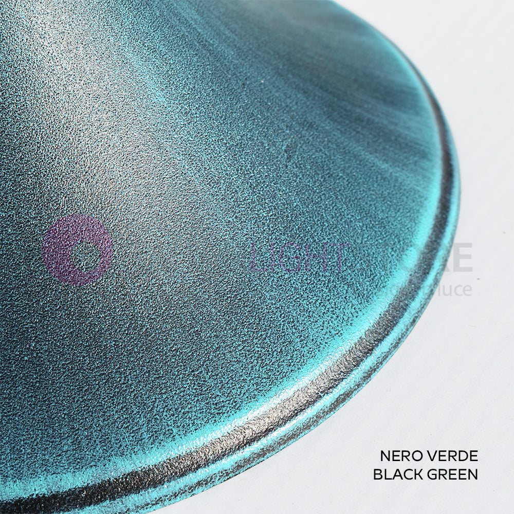 DIONE NERO  Lanterna a Parete in Alluminio Lampada per Esterno Classica COLORE STRUTTURA: NERO-VERDE
