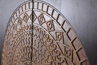 Mobile in legno di mango e metallo dorato