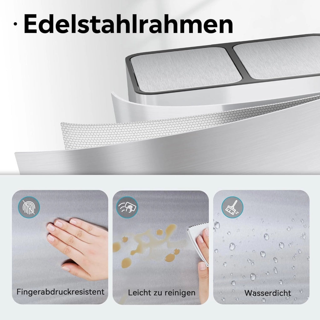 Tavolino da caff¨¨ ¨C Xylo ¨C 30L, acciaio inox, 2 scomparti