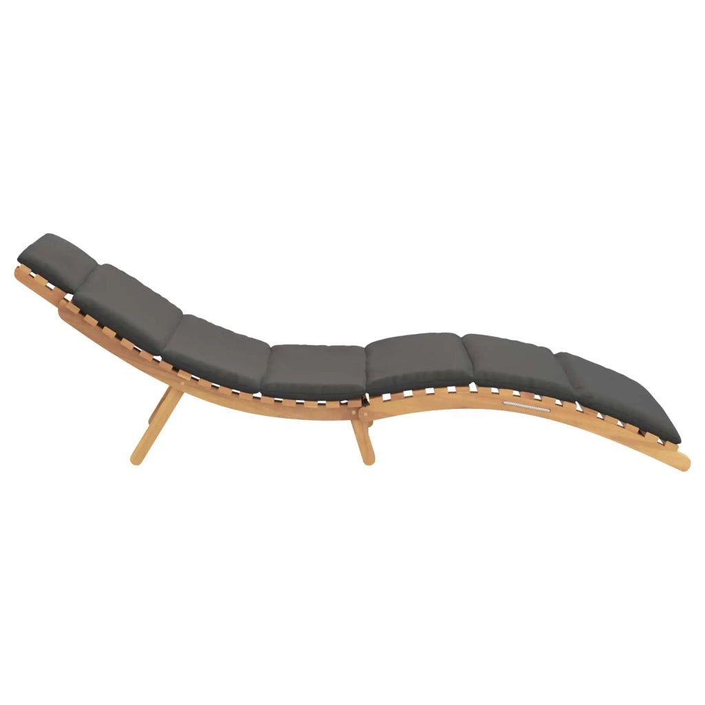 Lettino Prendisole | Sdraio da giardino | Lettino da sole da Giardino con cuscino Marrone 198 x 55 x 58,5 cm