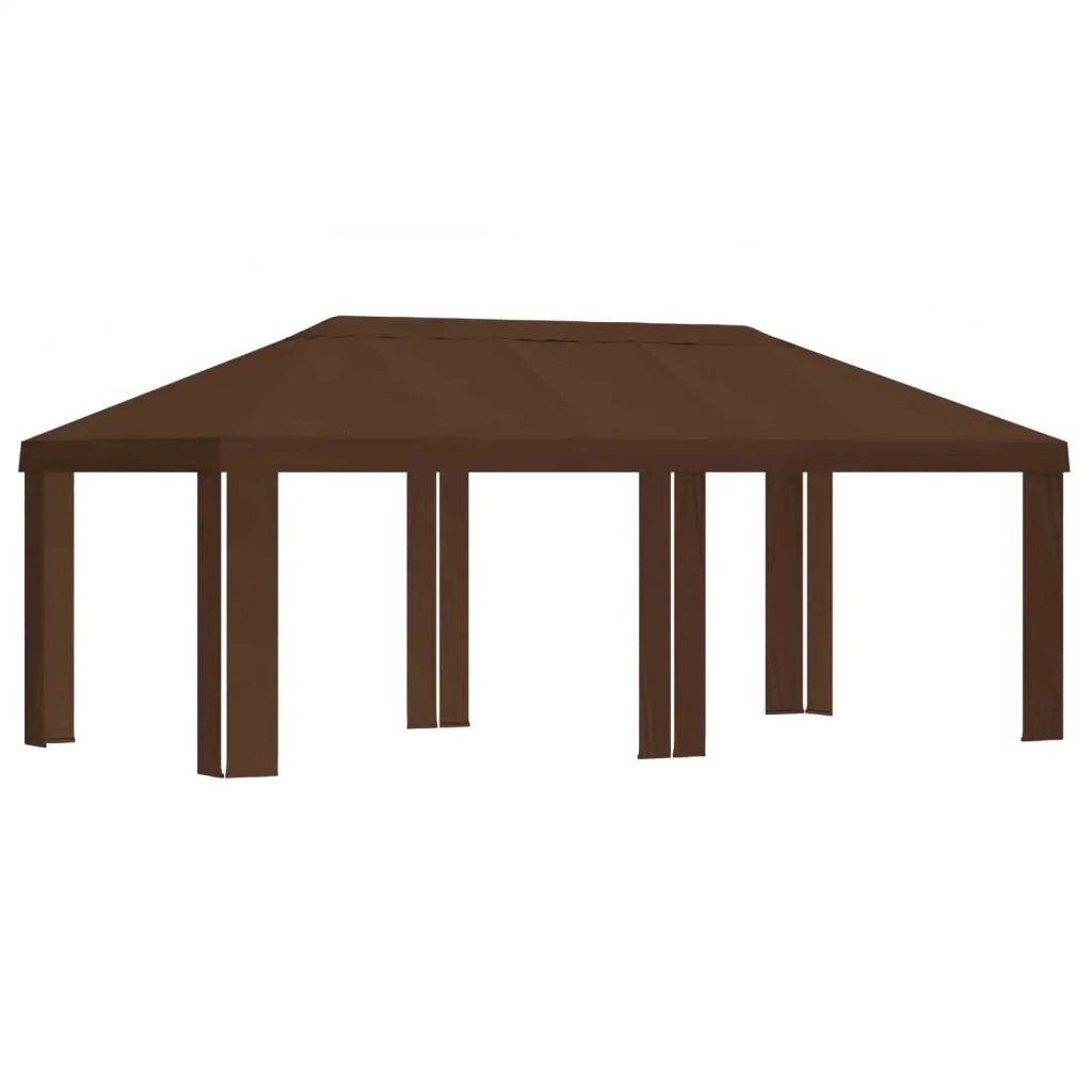 Copertura per Gazebo 6 x 3 m Marrone Poliestere 190 900434