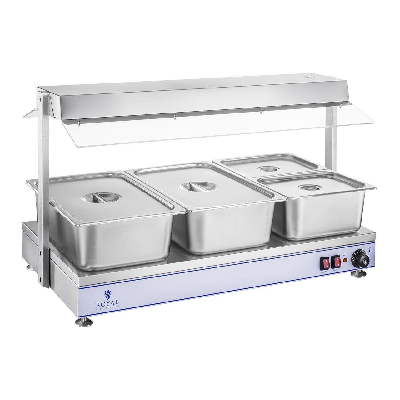 Scaldavivande con lampade alogene 1.100 watt acciaio inox 14_0001013