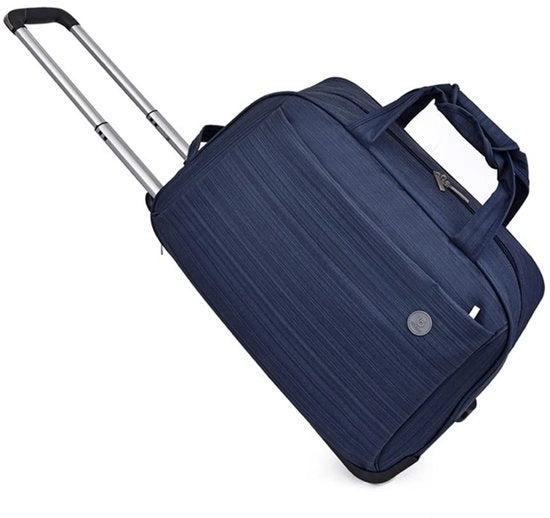 Borsa di viaggio con ruote - Valigetta opaca - Handbagagge 50x26x32 cm - Grande capacità - Peso leggero 2 kg - Tessuto Oxford