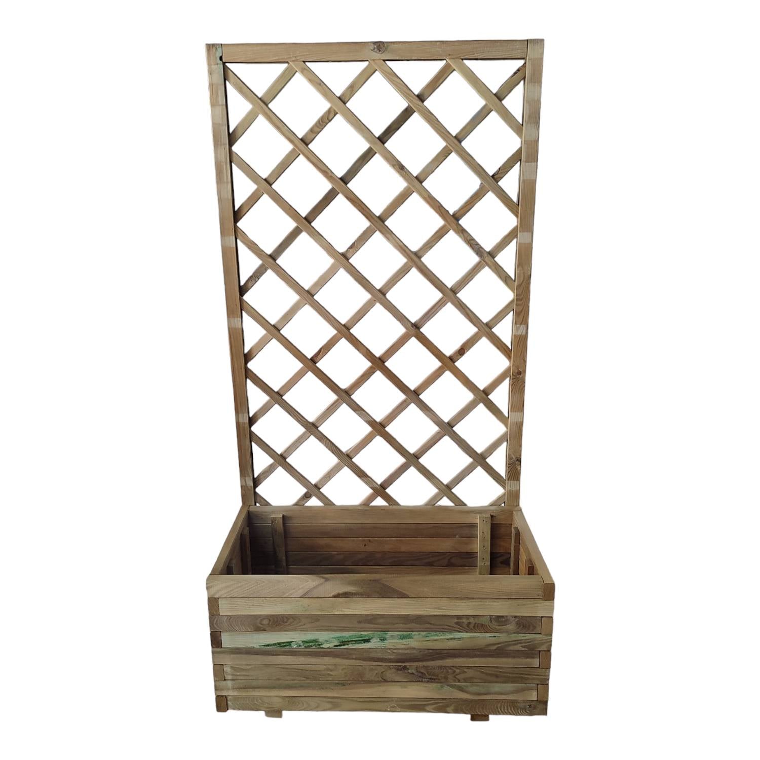 FIORIERA+GRIGLIATO LEGNO 90X40X180