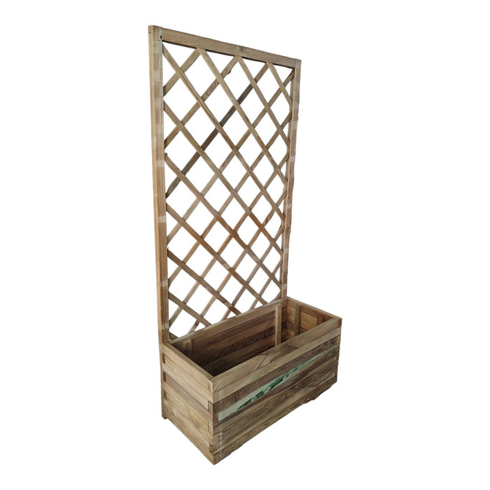 FIORIERA+GRIGLIATO LEGNO 90X40X180