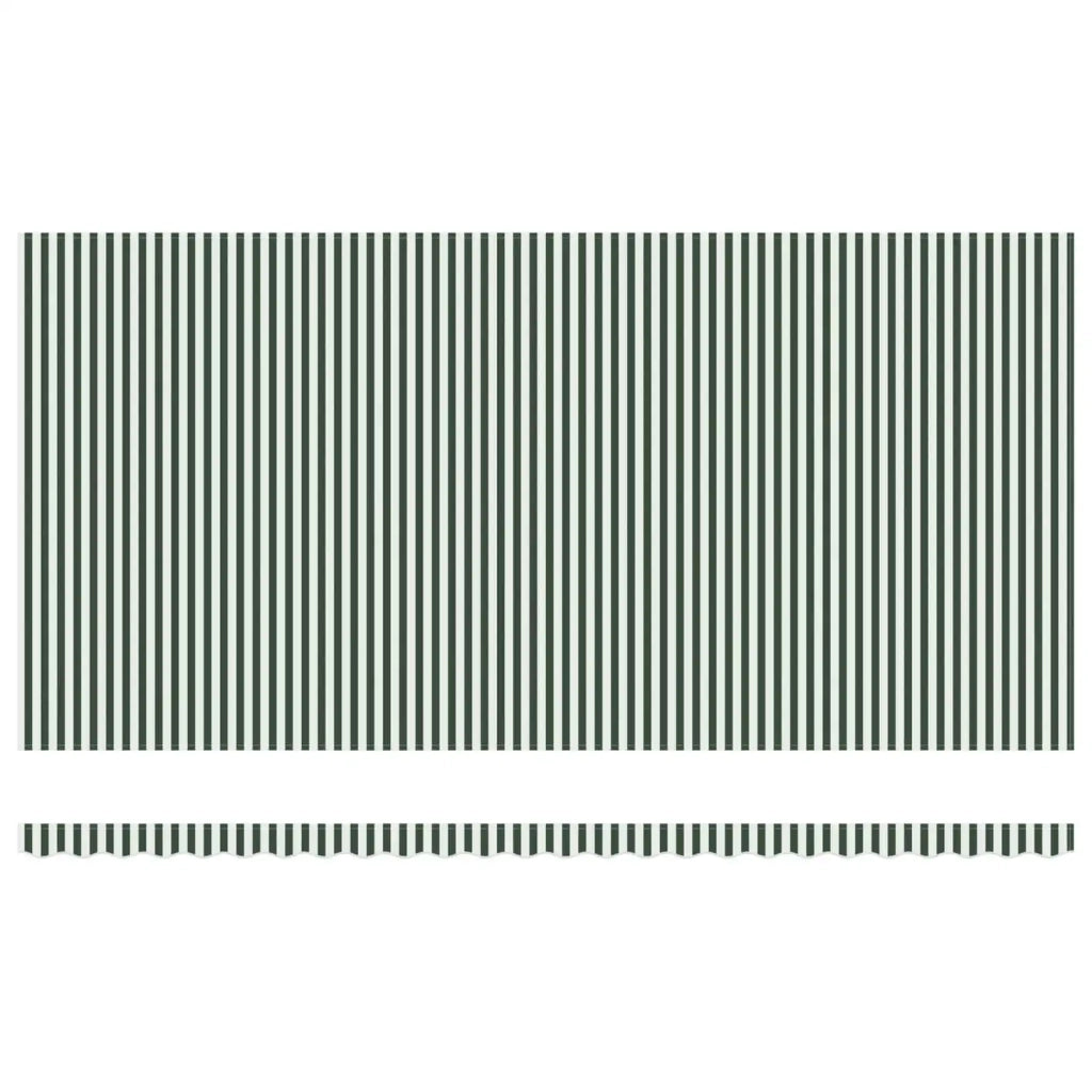 Tenda retrattile Verde e Bianco 600 × 350 cm 3331810