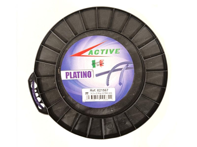 Filo decespugliatore bobina 194mt Active 3,3x2Kg platino seghettato