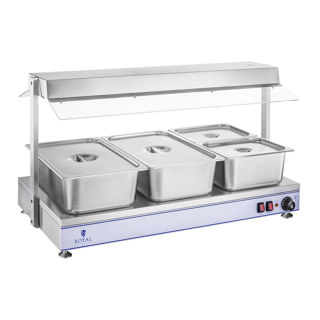 Scaldavivande con lampade alogene 1.550 watt inox 14_0001014