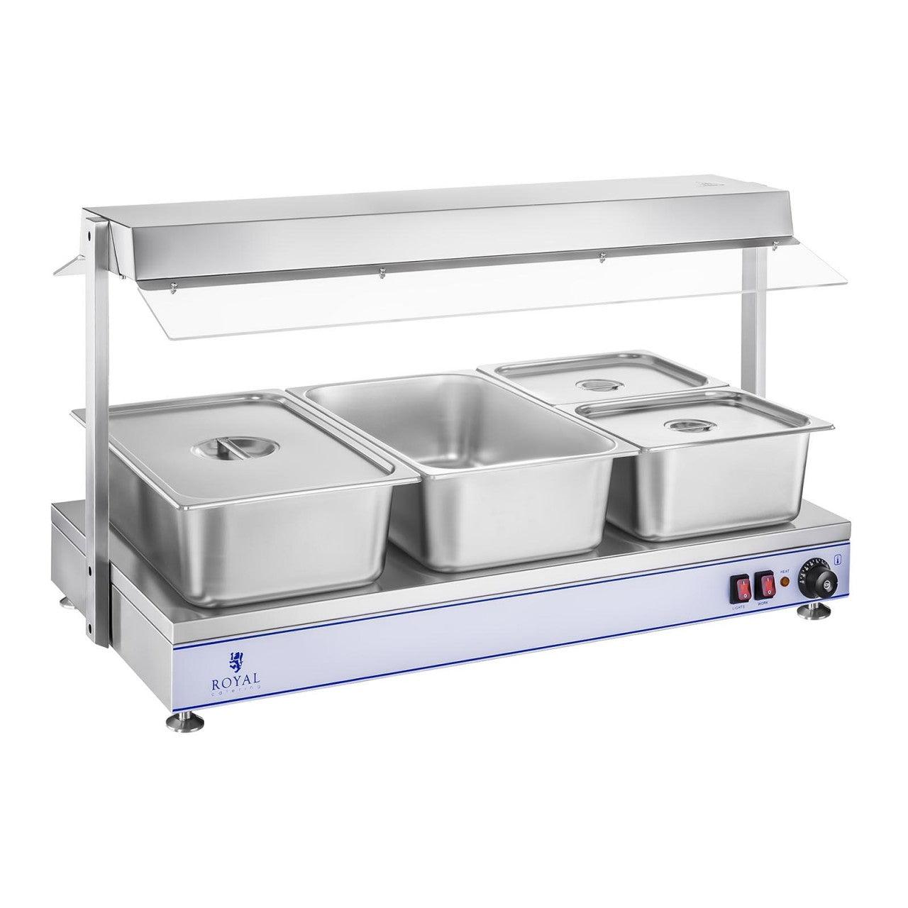 Scaldavivande con lampade alogene 1.550 watt inox 14_0001014