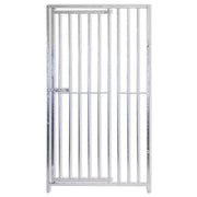 Pannello con porta tubolare per box cani con zincatura a caldo 100xh180 cm