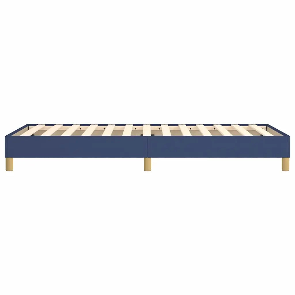 Struttura Letto a Rete a Molle-Giroletto Blu 80x200 cm in Tessuto 922055