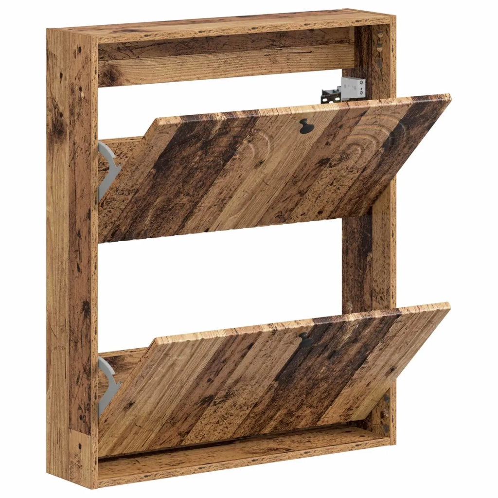 Mobiletto per Scarpe da Muro ALKMAAR 71 x 17 x 86 cm 896203