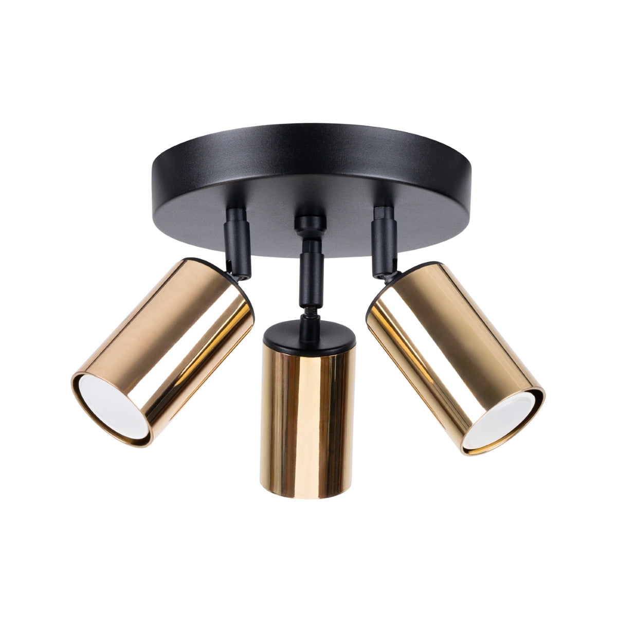 Lampada a tubo LED Winx Bittersweet Shimmer a 3 luci GU10, nero, oro e acciaio