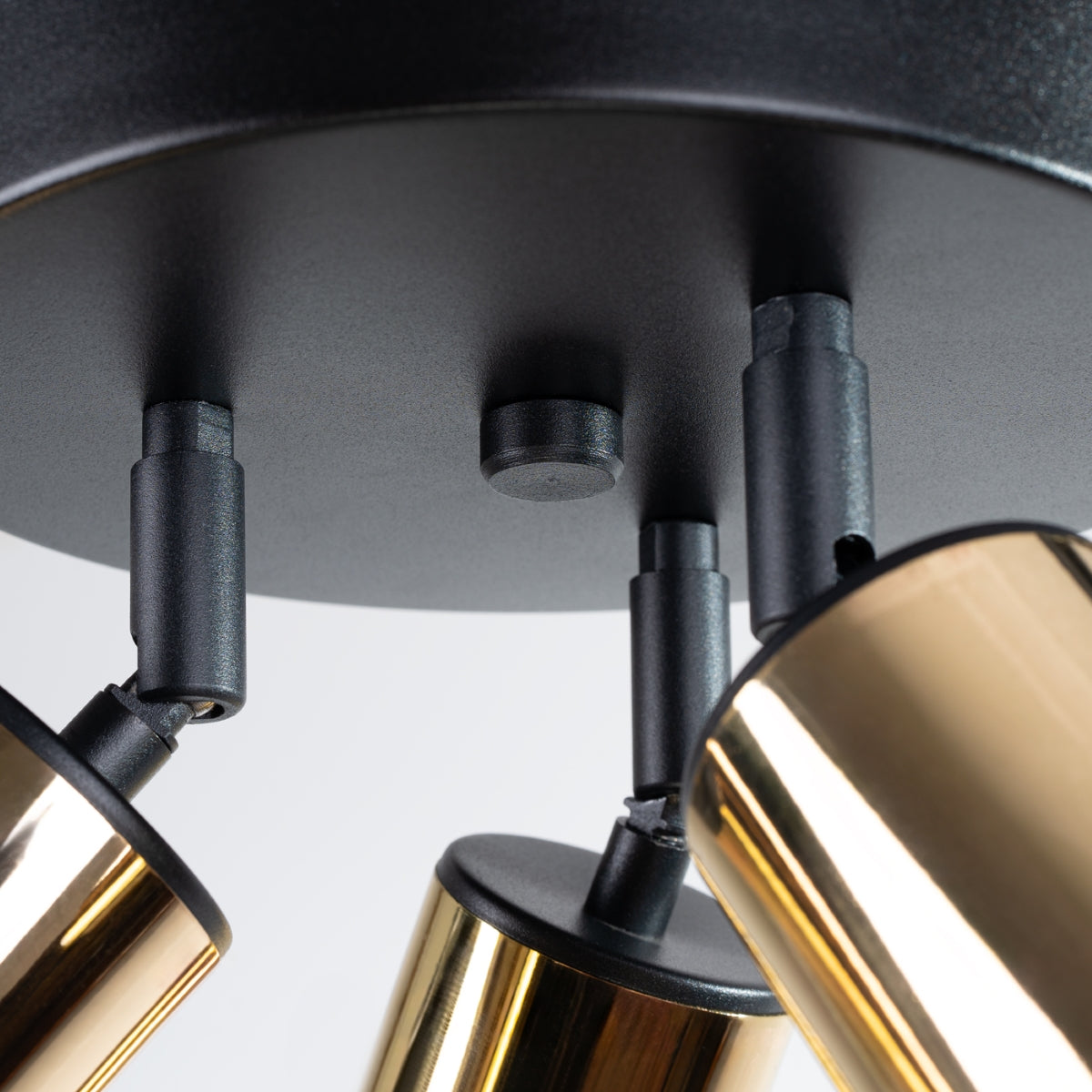 Lampada a tubo LED Winx Bittersweet Shimmer a 3 luci GU10, nero, oro e acciaio