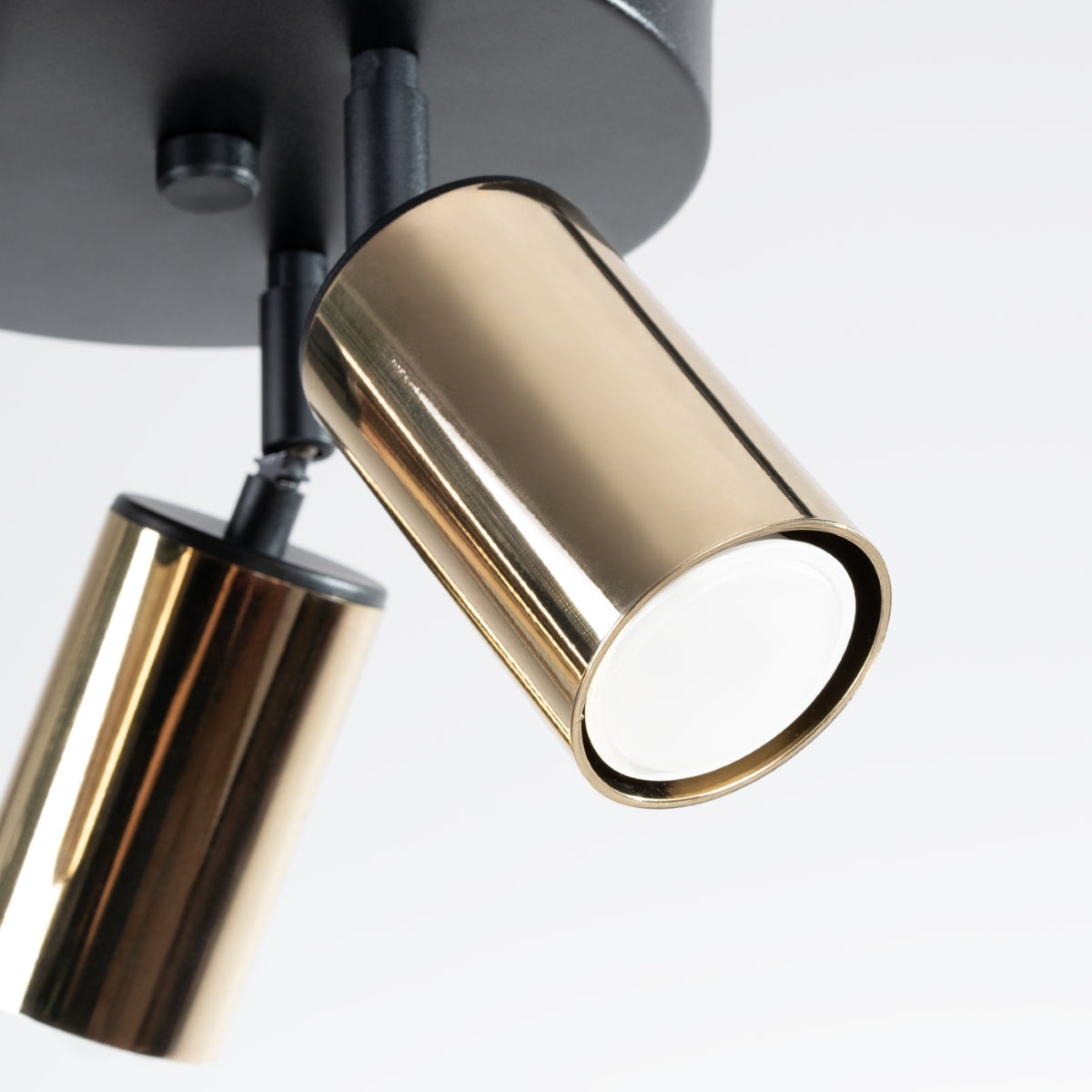 Lampada a tubo LED Winx Bittersweet Shimmer a 3 luci GU10, nero, oro e acciaio