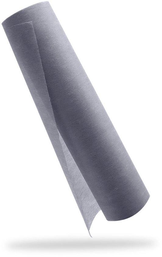 Tavolo decorativo in tessuto non tessuto, 30 cm x 25 m, decorazione per tavolo per battesimi, comunioni, compleanni, matrimoni e feste (blu grigio)