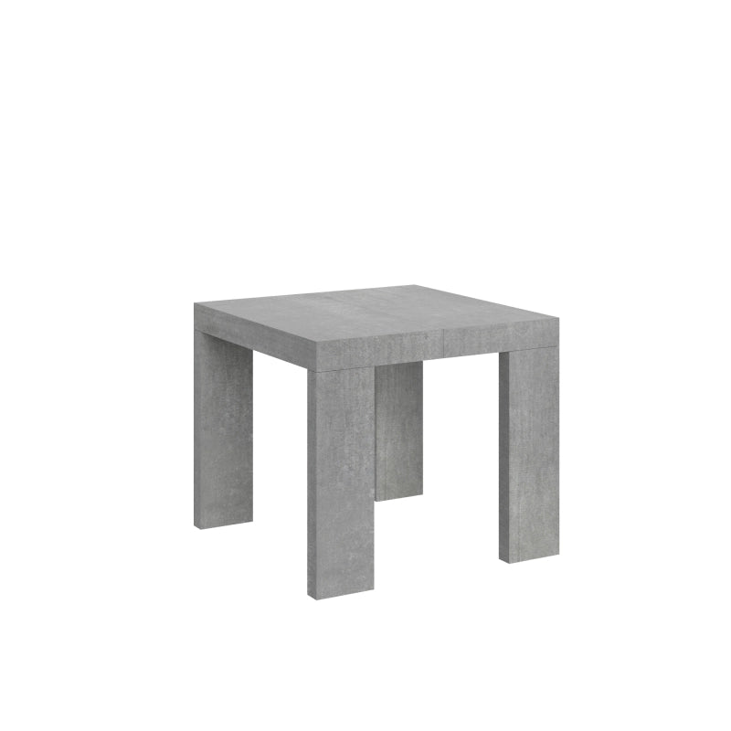 Tavolo allungabile 90x90/246 cm Roxell - Cemento