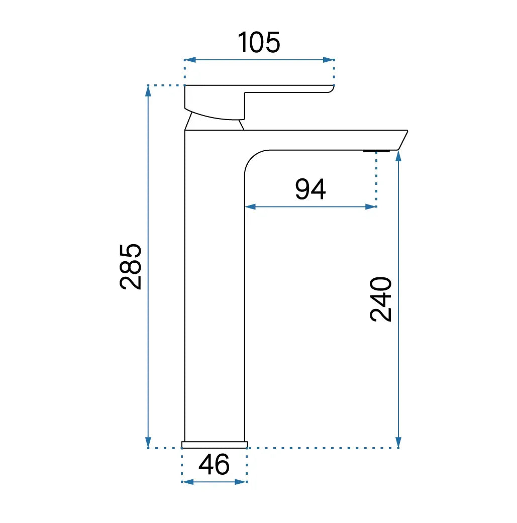 Rubinetto Da Lavabo Rea Argus Copper Brush High