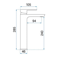 Rubinetto Da Lavabo Rea Argus Copper Brush High