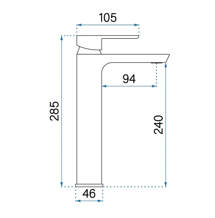 Rubinetto Da Lavabo Rea Argus Copper Brush High