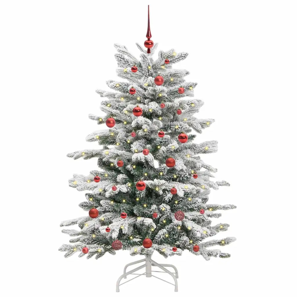 Albero di Natale | Decorazioni natalizie Artificiale con Rami Pieghevoli Bianco 150 cm