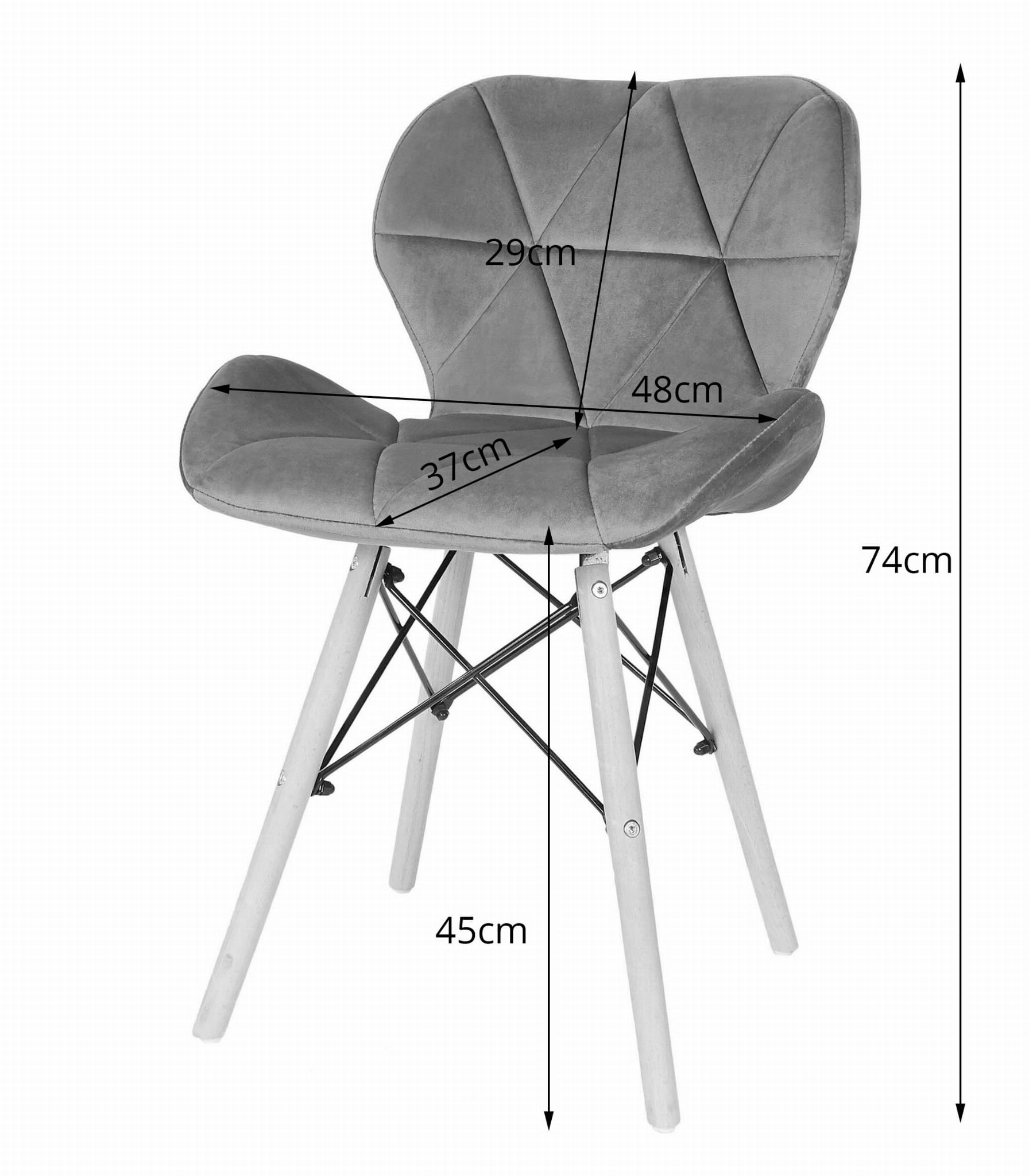 Sedia in velluto Valora WAKO gialla dal design moderno per il soggiorno