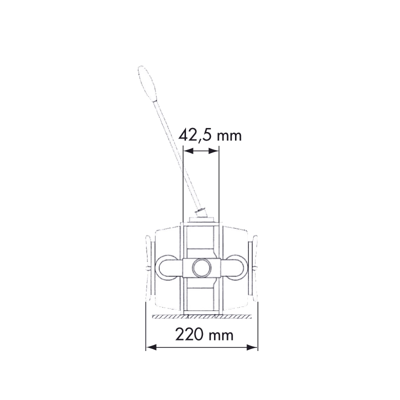 POMPA A MANO DOPPIO EFFETTO MANUAL PUMP DOUBLE EFFECT