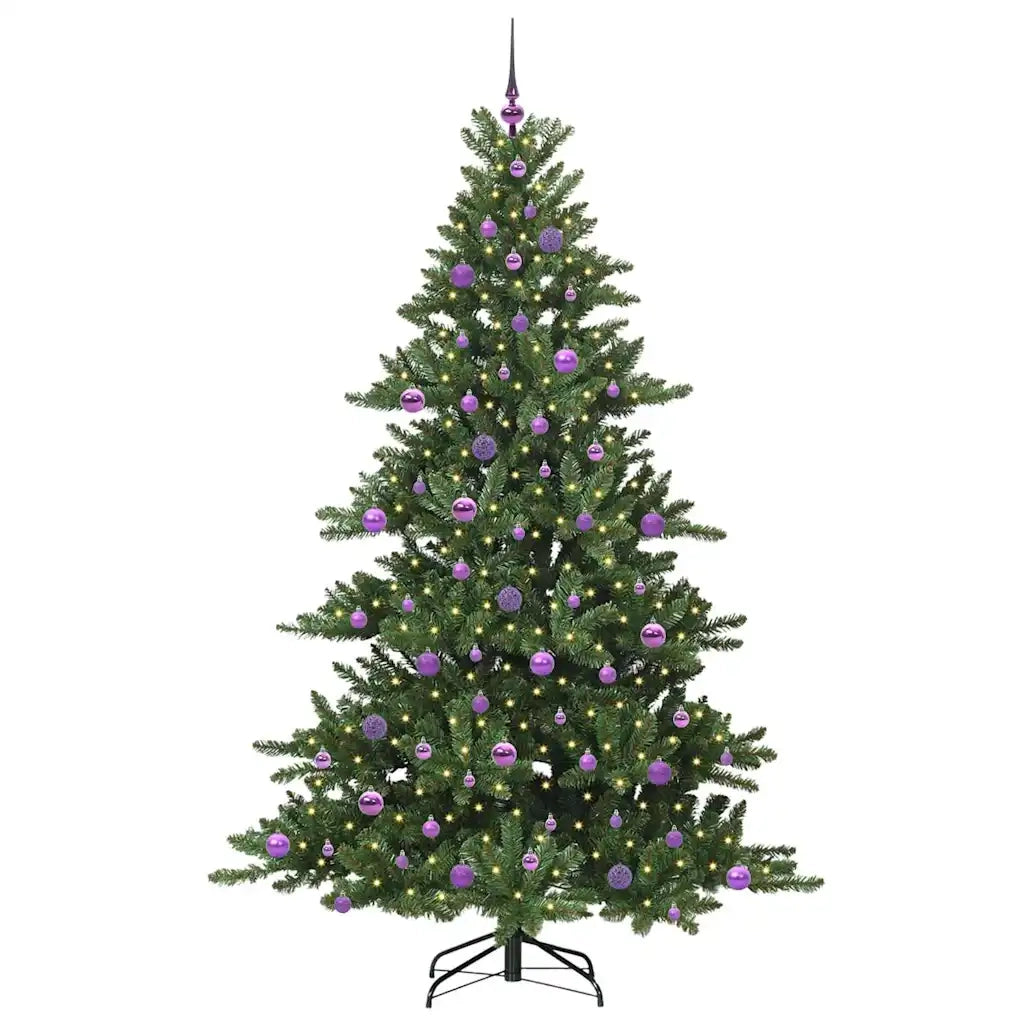 Albero di Natale Artificiale con Rami Pieghevoli Verde 210 cm 3397685