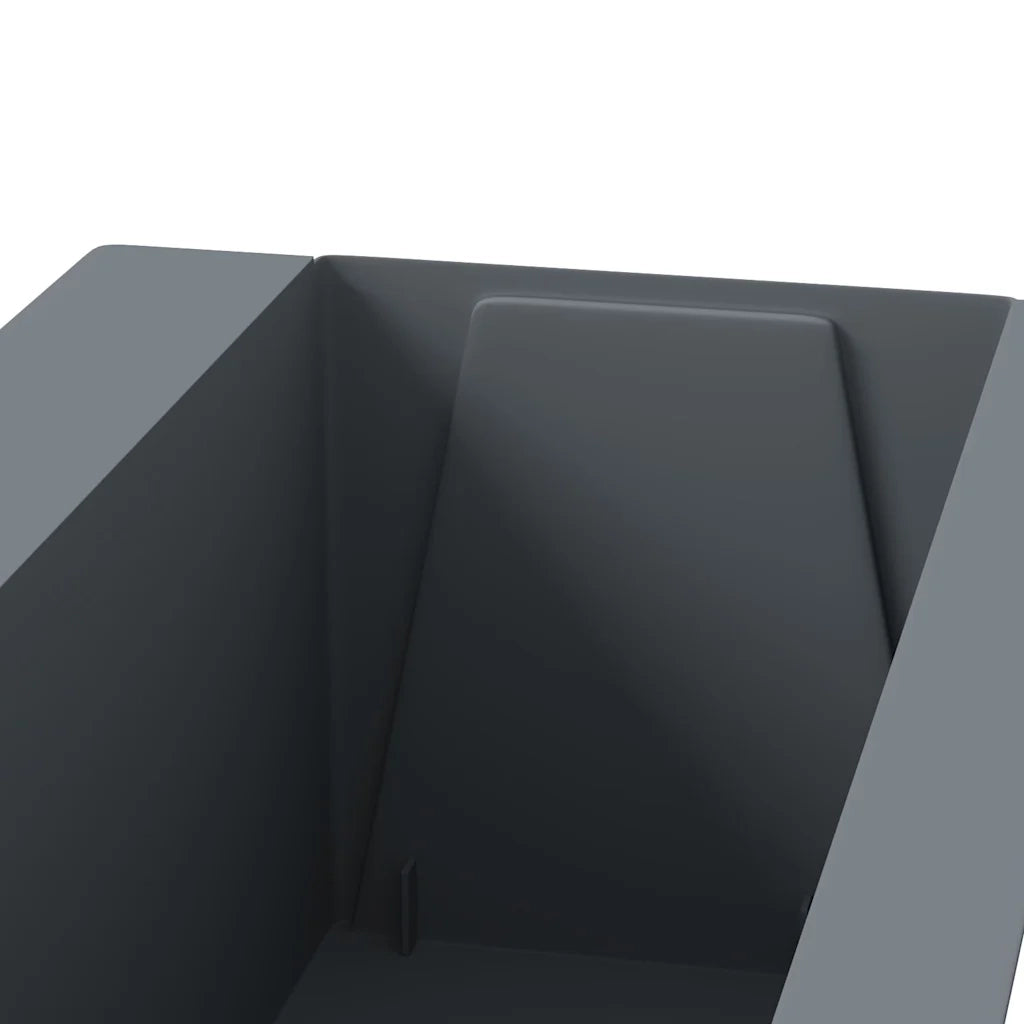 Fioriere per Europallet 12 pz Grigio 36x13,5x9,5 cm in PP 318302