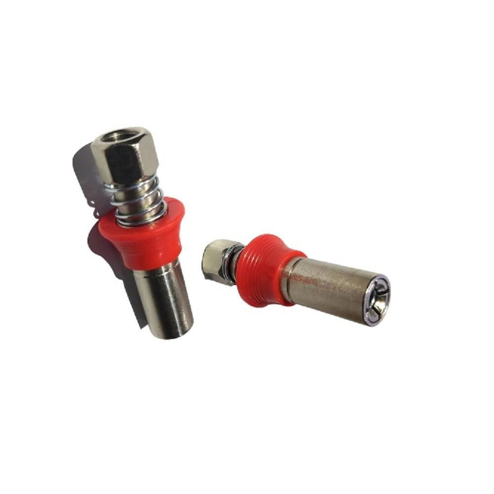 Trade Shop - Kit 2pz Ugello Accoppiatore Ingrassatore Pompa Grasso Autobloccante Molla 07442 -