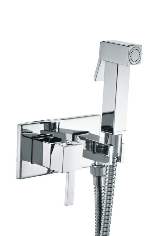 Kit per wc bidet con doccetta ad incasso quadrato